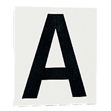 Conjunto de autocolantes com 12 letras para placas ou painéis de dressage La Gée Conjunto de autocolantes com 12 letras para placas ou painéis de dressage La Gée