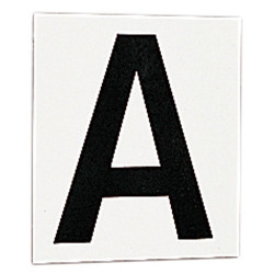 Conjunto de autocolantes com 12 letras para placas ou painéis de dressage La Gée Conjunto de autocolantes com 12 letras para placas ou painéis de dressage La Gée