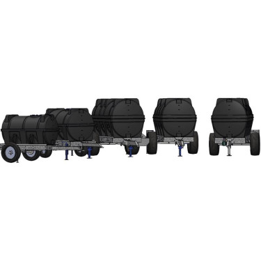 Cisterna rebocável para trator 2300 L La Gée