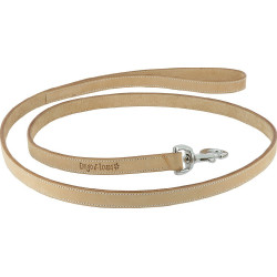 Trela de couro Diego & Louna para cão Natural Castanho Trela de couro Diego & Louna para cão Natural Castanho