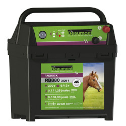 Eletrificador Paddock RB880 Beaumont 3em1 + painel