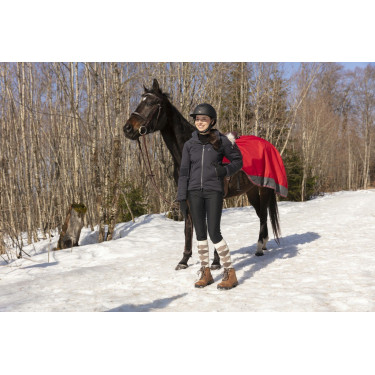 Cobre-rins Equithème Tyrex 1200D forrado com polar Cobre-rins Equithème Tyrex 1200D forrado com polar