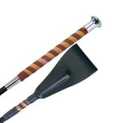 Chicote Fleck curto, cabo em nobuck