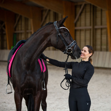 Cabeçada anatômica Grayson Horze com strass Cabeçada anatômica Grayson Horze com strass