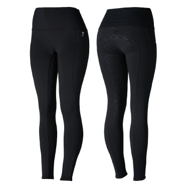Legging de cintura alta com silicone integral Gillian Horze feminino Preto