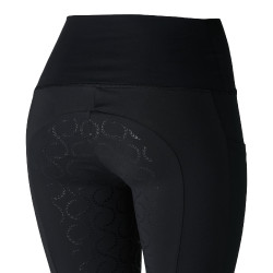 Legging de cintura alta com silicone integral Gillian Horze feminino Preto