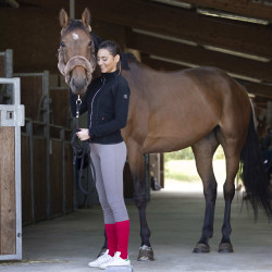 Casaco polar Equithème Lena Preto