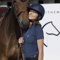 Polo Equithème Emma de mangas curtas Branco Polo Equithème Emma de mangas curtas Branco