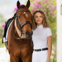 Pólo de competição LeMieux Olivia de mangas curtas