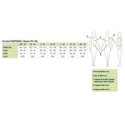 Dorsal Komperdell FlexFit regular Preto modelo antigo Dorsal Komperdell FlexFit regular Preto modelo antigo