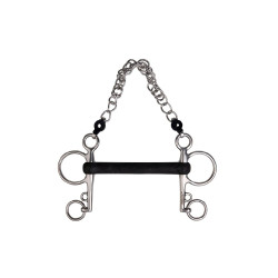 Mors Pelham Metalab borracha rígida reta