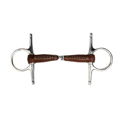 Mors de agulhas Metalab Pinchless revestido de couro 20 mm