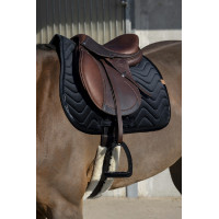 Almofada de sela Equithème Glossy Preto