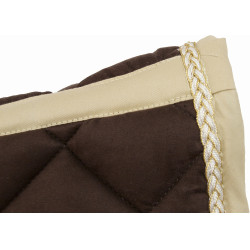 Tapete de salto Fontainebleau camurça T de T Chocolate / bege Castanho