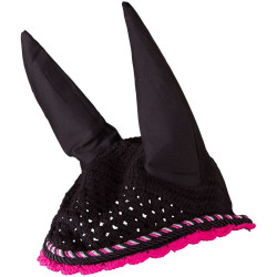 Touca anti-moscas Imperial Riding Italy de Luxe Rosa preto / néon