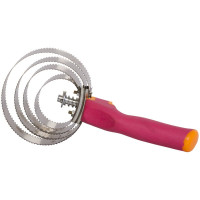 Raspadeira metálica redonda com cabo Imperial Riding Papaia / calypso coral Rosa Raspadeira metálica redonda com cabo Imperial Riding Papaia / calypso coral Rosa