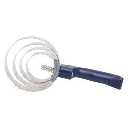 Raspadeira metálica redonda com cabo Imperial Riding Azul-marinho