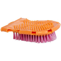 Luva de escovação com escova e lado de massagem Imperial Riding Papaia / calypso coral Rosa Luva de escovação com escova e lado de massagem Imperial Riding Papaia / calypso coral Rosa