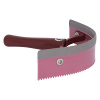 Faca de calor curvada em PVC com borracha Imperial Riding Rosa / bordô / prata