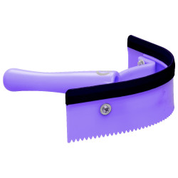 Faca de calor curvada em PVC com borracha Imperial Riding Roxo Real
