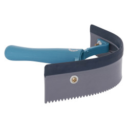 Faca de calor curvada em PVC com borracha Imperial Riding Azul-marinho / prata