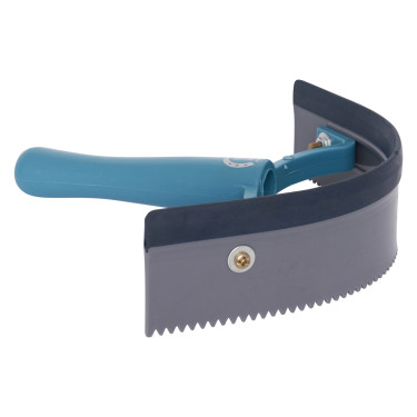 Faca de calor curvada em PVC com borracha Imperial Riding Azul-marinho / prata