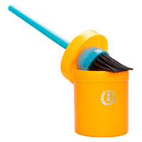 Pincel para graxa de casco com pote Imperial Riding Laranja néon Pincel para graxa de casco com pote Imperial Riding Laranja néon