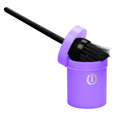 Pincel para graxa de casco com pote Imperial Riding Roxo Real