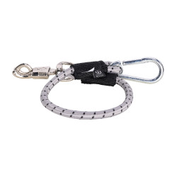 Corda de amarração elástica Imperial Riding para caminhão 60 cm Prata / preto Corda de amarração elástica Imperial Riding para caminhão 60 cm Prata / preto