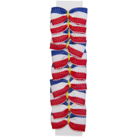 Laços de tecido para tranças Pacote com 20 peças Imperial Riding Vermelho branco Laços de tecido para tranças Pacote com 20 peças Imperial Riding Vermelho branco