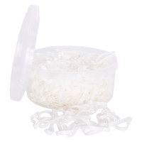 Elásticos de crina de silicone em caixa Imperial Riding Branco Elásticos de crina de silicone em caixa Imperial Riding Branco