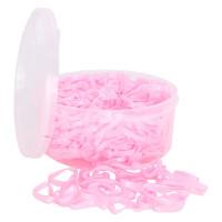 Elásticos de crina de silicone em caixa Imperial Riding Rosa