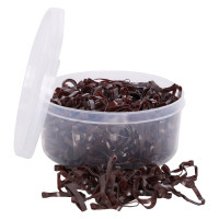 Elásticos de crina de silicone em caixa Imperial Riding Castanho Elásticos de crina de silicone em caixa Imperial Riding Castanho