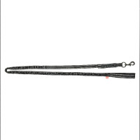 Corda de amarração Imperial Riding Flexi-Fleece Preto / refletivo