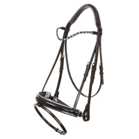 Bridon Imperial Riding Di Layla com focinheira combinada Marinho / metal Azul Bridon Imperial Riding Di Layla com focinheira combinada Marinho / metal Azul
