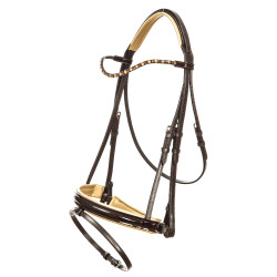 Bridon Imperial Riding Di Layla com focinheira combinada Bridon Imperial Riding Di Layla com focinheira combinada