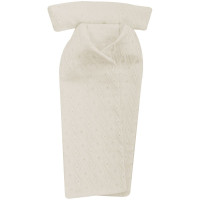 Gravata de caça com padrão Imperial Riding Cheque em marfim Branco