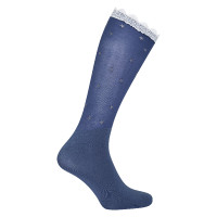 Meias Imperial Riding Star Lace Azul-marinho