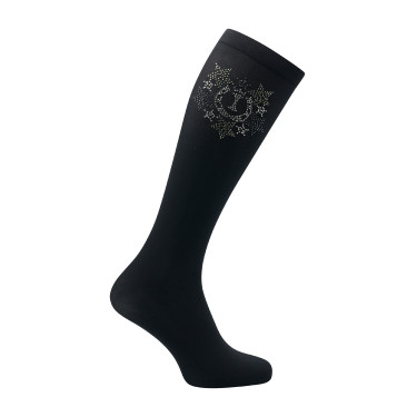 Meias Imperial Riding Glitzy Preto
