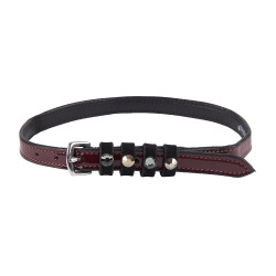Tiras de esporas em couro Imperial Riding Pardouz Bordô verniz Bord&amp;amp;amp;amp;amp;ocirc;