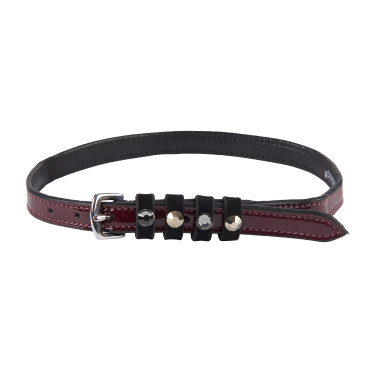 Tiras de esporas em couro Imperial Riding Pardouz Bordô verniz Bord&amp;amp;amp;amp;amp;ocirc;