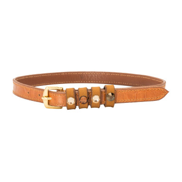 Tiras de esporas em couro Imperial Riding Pardouz Marrom / conhaque Castanho