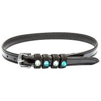 Tiras de esporas em couro Imperial Riding Pardouz Preto envernizado / zircão Tiras de esporas em couro Imperial Riding Pardouz Preto envernizado / zircão