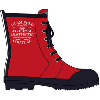 Botas HV Polo Kostas Vermelho Botas HV Polo Kostas Vermelho