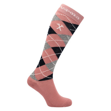 Meias Argyle HV Polo Rosa empoeirada / marinho