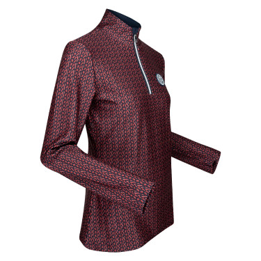 Top HV Polo Yule Vermelho profundo