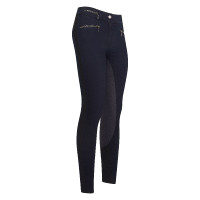 Calça de equitação Euro-Star Onyx denim full grip Denim azul escuro