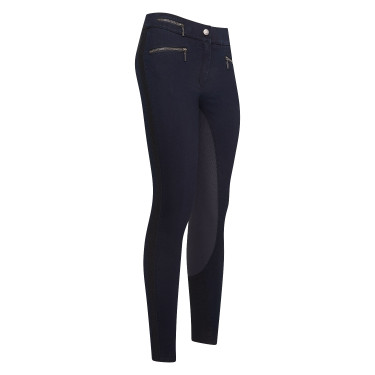 Calça de equitação Euro-Star Onyx denim full grip Calça de equitação Euro-Star Onyx denim full grip