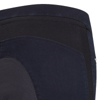 Calça de equitação Euro-Star Onyx denim full grip Denim azul escuro