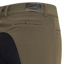 Calça de equitação Euro-Star Arielle Inverno FullGrip Caqui Kaki